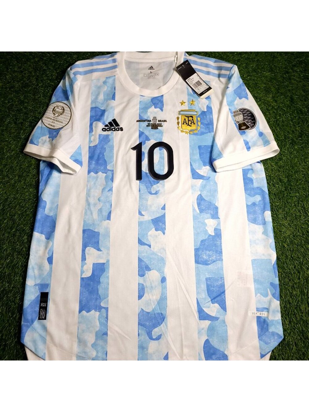 Messi Argentina 2020 2021 COPA AMERICA FINAL PLAYER ISSUE Soccer Jersey BNWT L